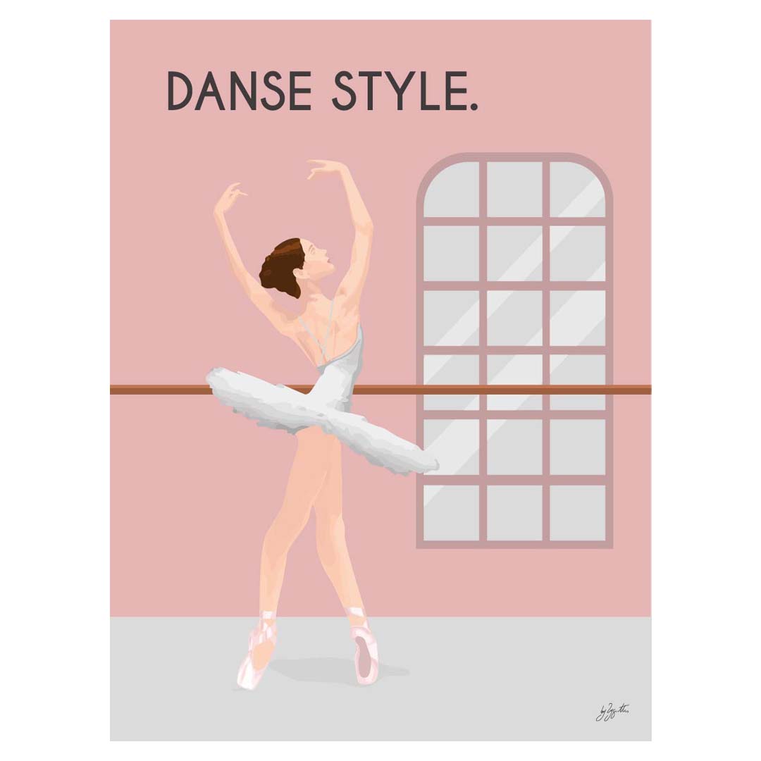 Affiche danse élégante – décoration murale artistique inspirée du mouvement et de l’univers de la danse.
