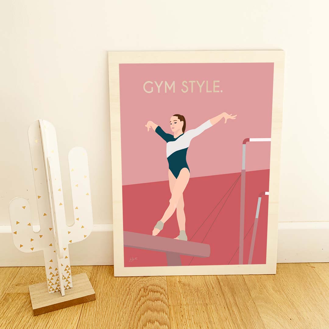 Affiche fitness motivation – décoration murale sportive inspirée de la gym et du dépassement de soi.