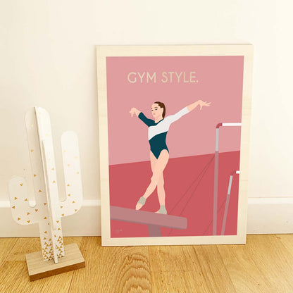 Affiche fitness motivation – décoration murale sportive inspirée de la gym et du dépassement de soi.