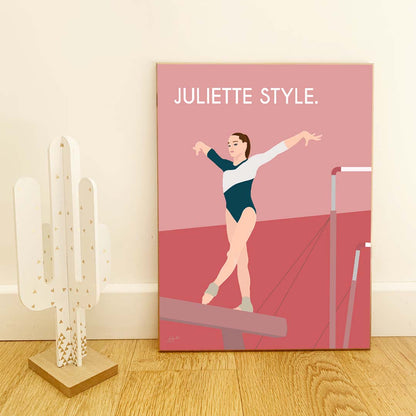 Affiche fitness motivation – décoration murale sportive inspirée de la gym et du dépassement de soi.