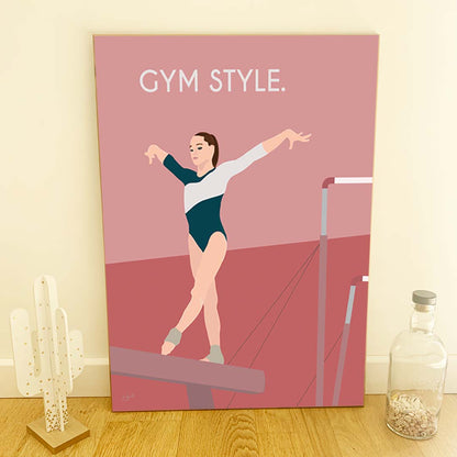 Affiche fitness motivation – décoration murale sportive inspirée de la gym et du dépassement de soi.