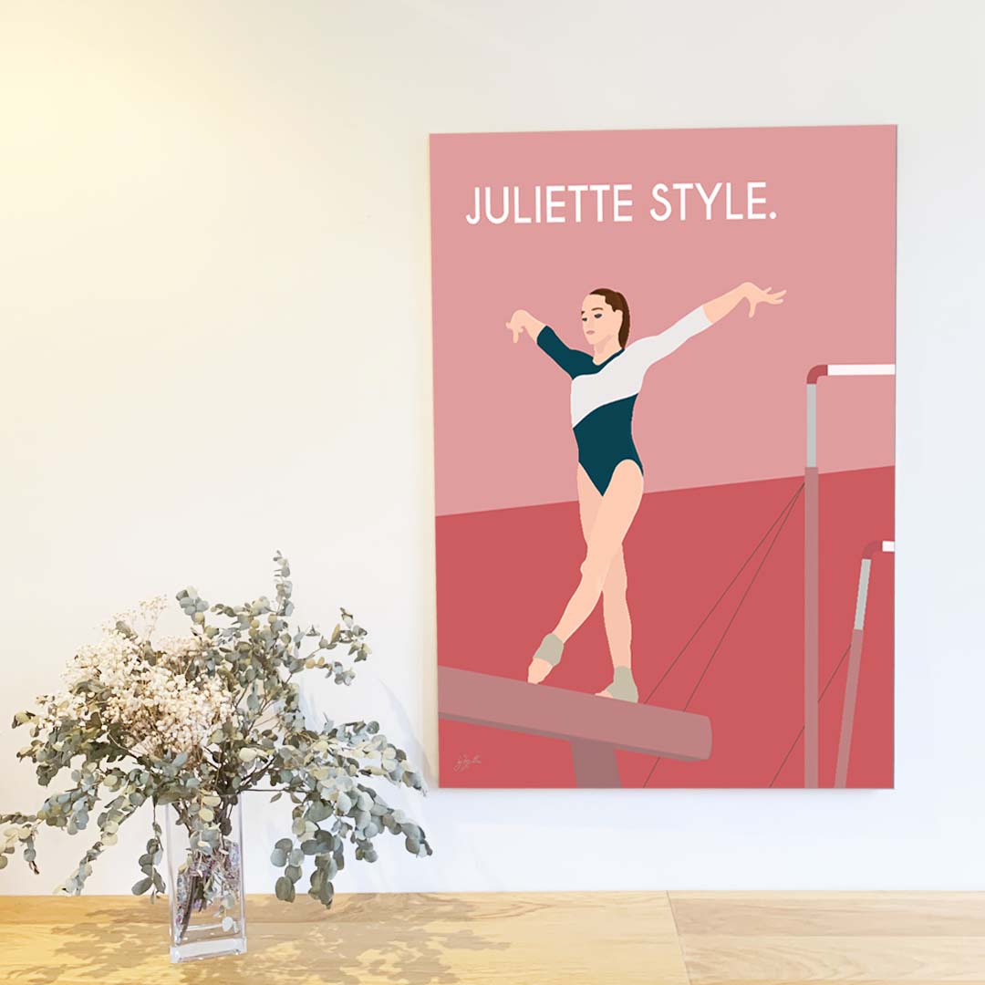 Affiche fitness motivation – décoration murale sportive inspirée de la gym et du dépassement de soi.