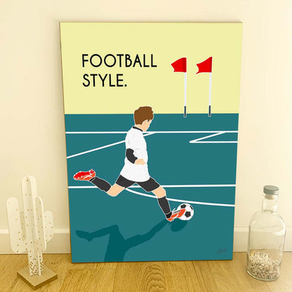 Affiche football sport – décoration murale inspirée du ballon rond, de l’esprit d’équipe et de la passion du football.