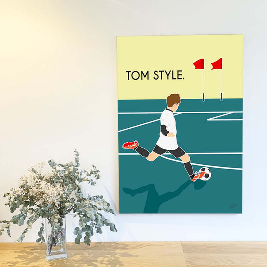 Affiche football sport – décoration murale inspirée du ballon rond, de l’esprit d’équipe et de la passion du football.