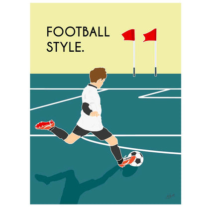 Affiche football sport – décoration murale inspirée du ballon rond, de l’esprit d’équipe et de la passion du football.