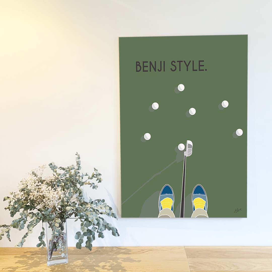 Affiche golf vintage – décoration murale inspirée du golf, des parcours d’exception et de l’élégance sportive.