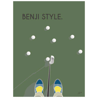 Affiche golf vintage – décoration murale inspirée du golf, des parcours d’exception et de l’élégance sportive.