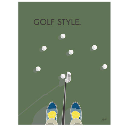 Affiche golf vintage – décoration murale inspirée du golf, des parcours d’exception et de l’élégance sportive.