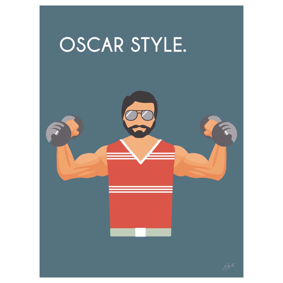 Affiche musculation vintage – décoration murale fitness inspirée du sport et du dépassement de soi.