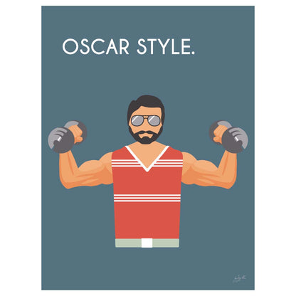 Affiche musculation vintage – décoration murale fitness inspirée du sport et du dépassement de soi.