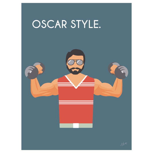 Affiche musculation vintage – décoration murale fitness inspirée du sport et du dépassement de soi.