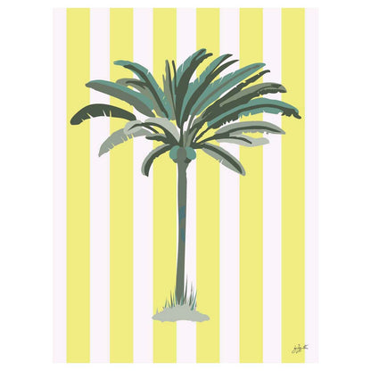 Affiche Palmier Jaune – décoration murale inspirée de la mode et des couleurs ensoleillées.