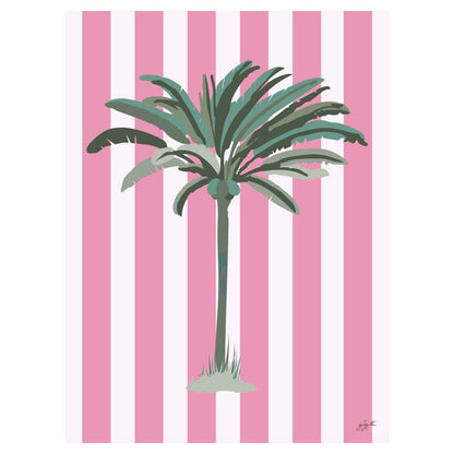 Affiche Palmier rose – décoration murale inspirée de la mode et des couleurs ensoleillées.