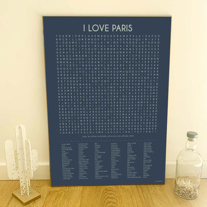 Affiche Paris – décoration murale inspirée de la Tour Eiffel et de la Ville Lumière.