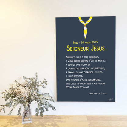 Affiche prière scoute – décoration murale inspirée du scoutisme et de la spiritualité chrétienne.