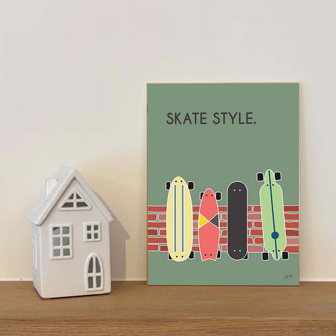 Affiche skate urban lifestyle – décoration murale inspirée du skateboard et de la culture street.