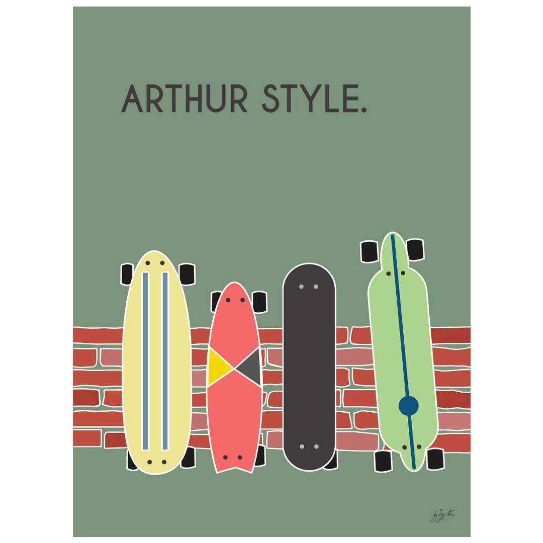 Affiche skate urban lifestyle – décoration murale inspirée du skateboard et de la culture street.
