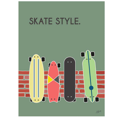 Affiche skate urban lifestyle – décoration murale inspirée du skateboard et de la culture street.