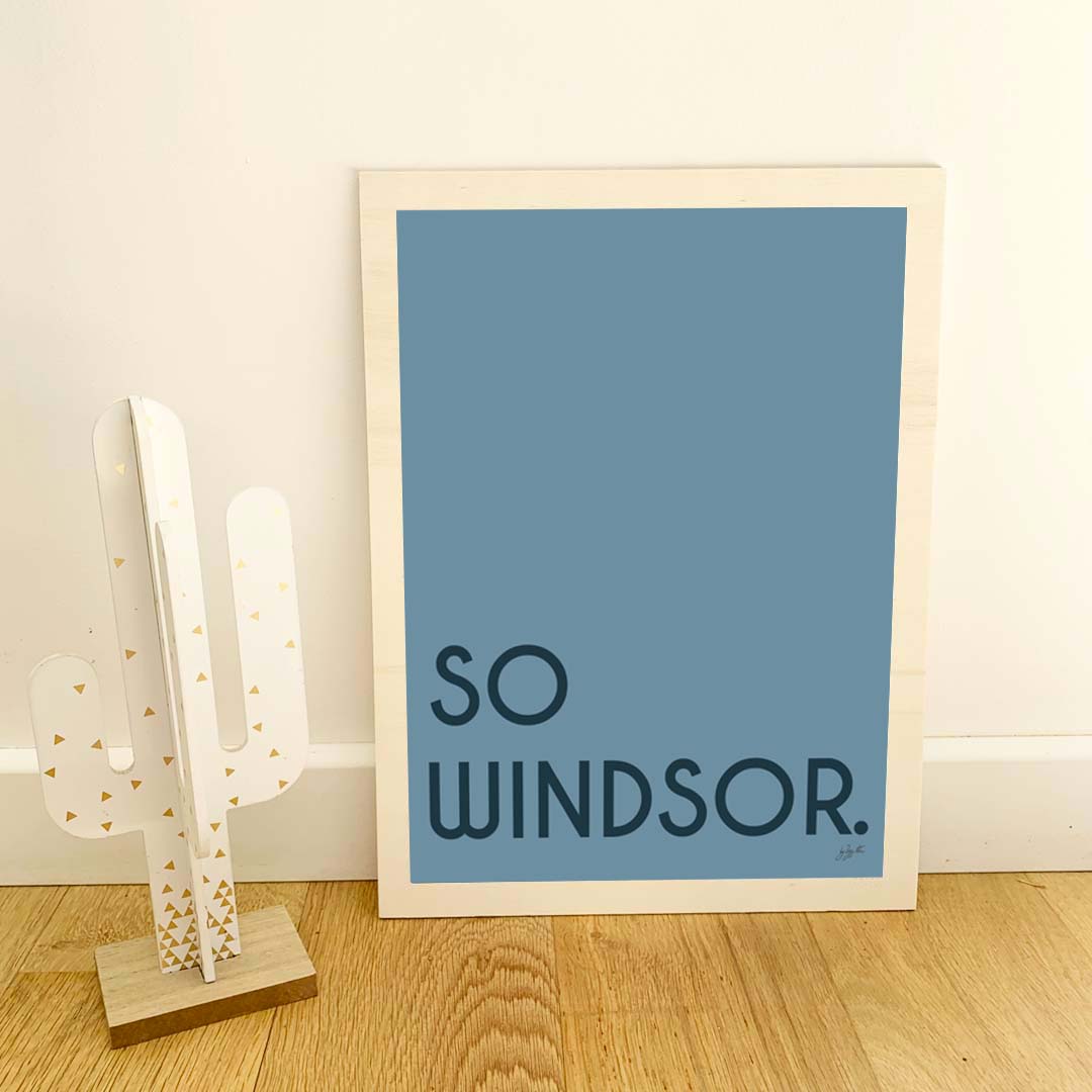 Affiche So name personnalisée avec texte personnalisé, décoration murale moderne fabriquée en France.