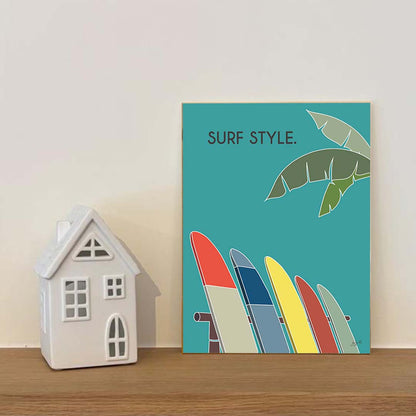 Affiche surf bord de mer – décoration murale inspirée des vagues, de l'océan et du lifestyle surf.