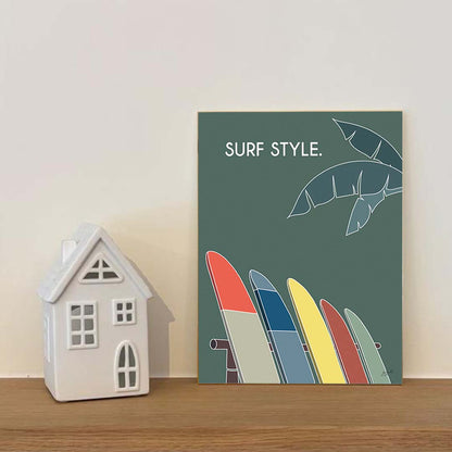 Affiche surf bord de mer – décoration murale inspirée des vagues, de l'océan et du lifestyle surf.