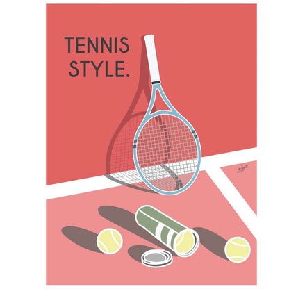 Affiche tennis Roland-Garros – décoration murale inspirée du tennis et du célèbre tournoi sur terre battue.