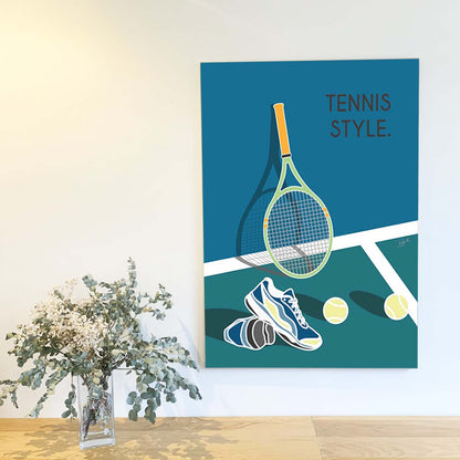 Affiche Tennis US Open – décoration murale inspirée du tennis, des tournois du Grand Chelem et de l'univers des grands champions.
