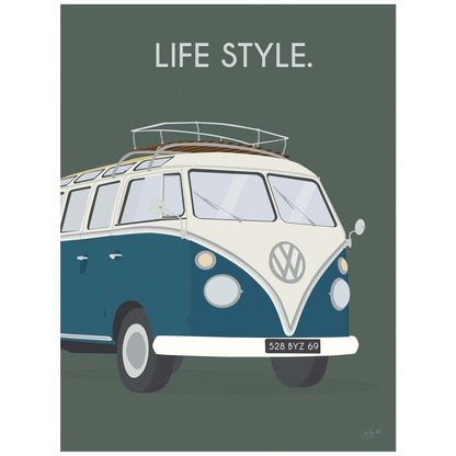 Affiche van lifestyle – décoration murale inspirée du voyage, de l’aventure et de l’esprit vanlife.