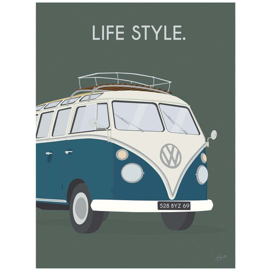 Affiche van lifestyle – décoration murale inspirée du voyage, de l’aventure et de l’esprit vanlife.