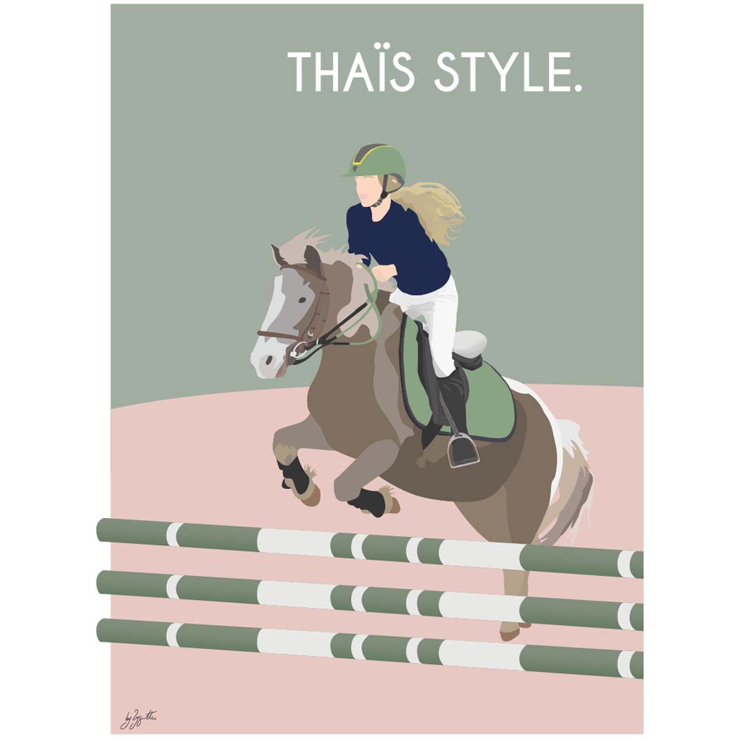Affiche équitation élégante – décoration murale inspirée du cheval et du riding lifestyle.
