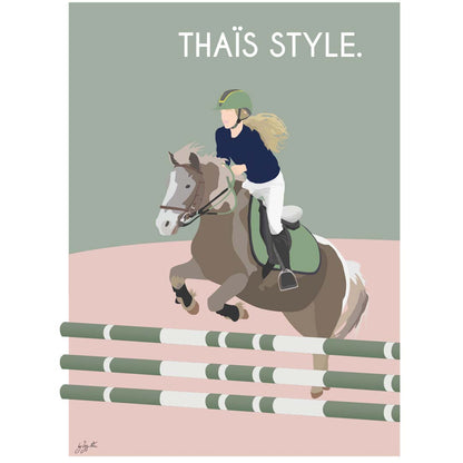 Affiche équitation élégante – décoration murale inspirée du cheval et du riding lifestyle.