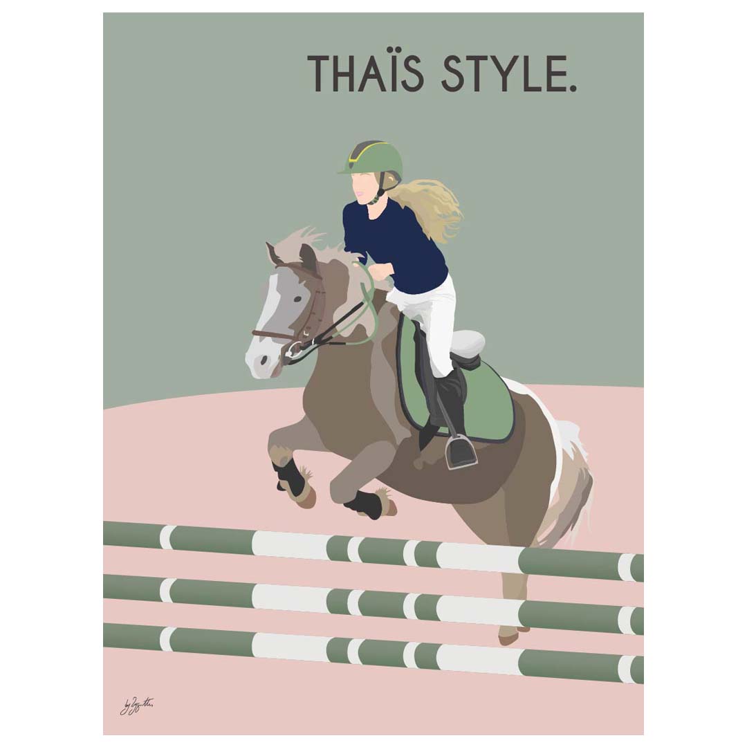 Affiche équitation élégante – décoration murale inspirée du cheval et du riding lifestyle.