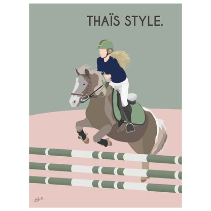 Affiche équitation élégante – décoration murale inspirée du cheval et du riding lifestyle.
