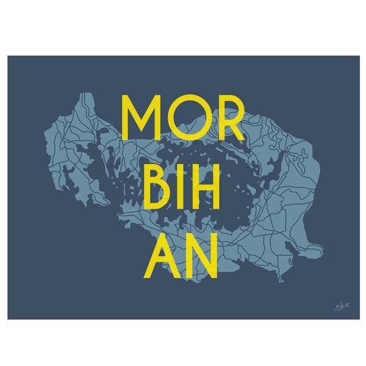 Affiche Golfe du Morbihan – décoration murale inspirée de la Bretagne Sud et de ses paysages maritimes