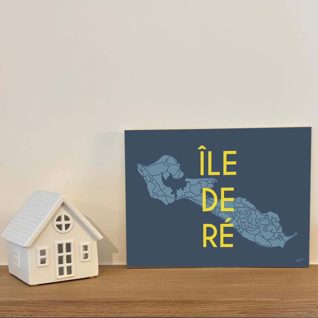 Affiche Île de Ré – décoration murale bord de mer et ambiance vacances.