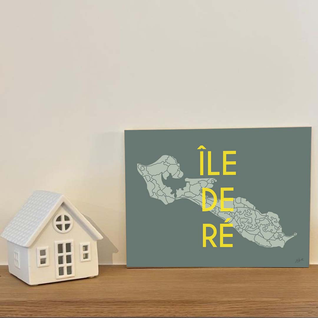 Affiche Île de Ré – décoration murale bord de mer et ambiance vacances.
