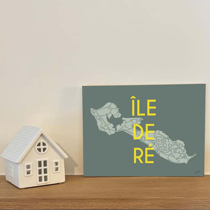 Affiche Île de Ré – décoration murale bord de mer et ambiance vacances.