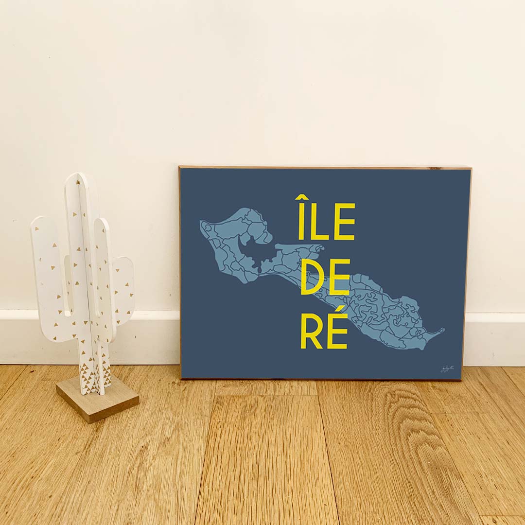 Affiche Île de Ré – décoration murale bord de mer et ambiance vacances.