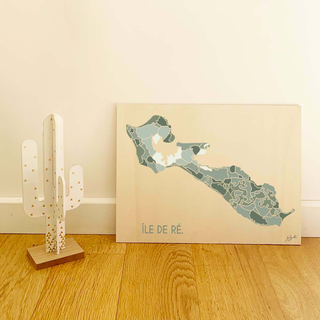 Affiche Île de Ré – décoration murale bord de mer et ambiance vacances.