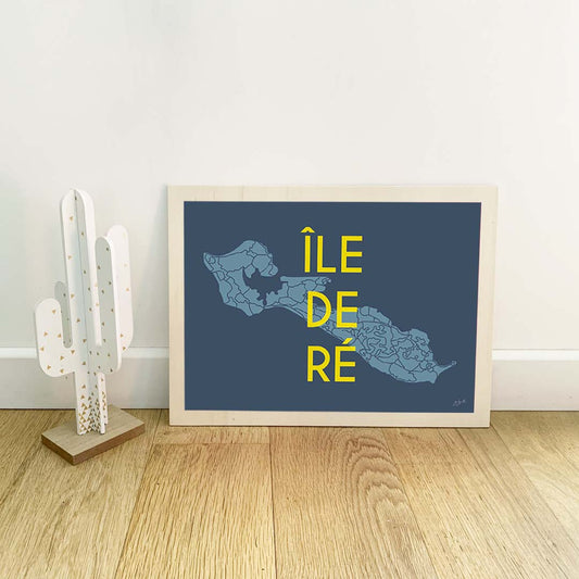Affiche Île de Ré – décoration murale bord de mer et ambiance vacances.