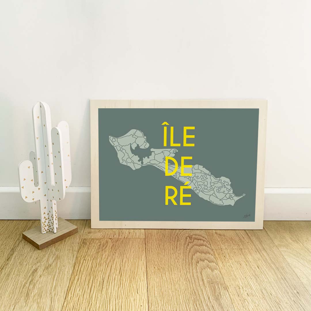 Affiche Île de Ré – décoration murale bord de mer et ambiance vacances.