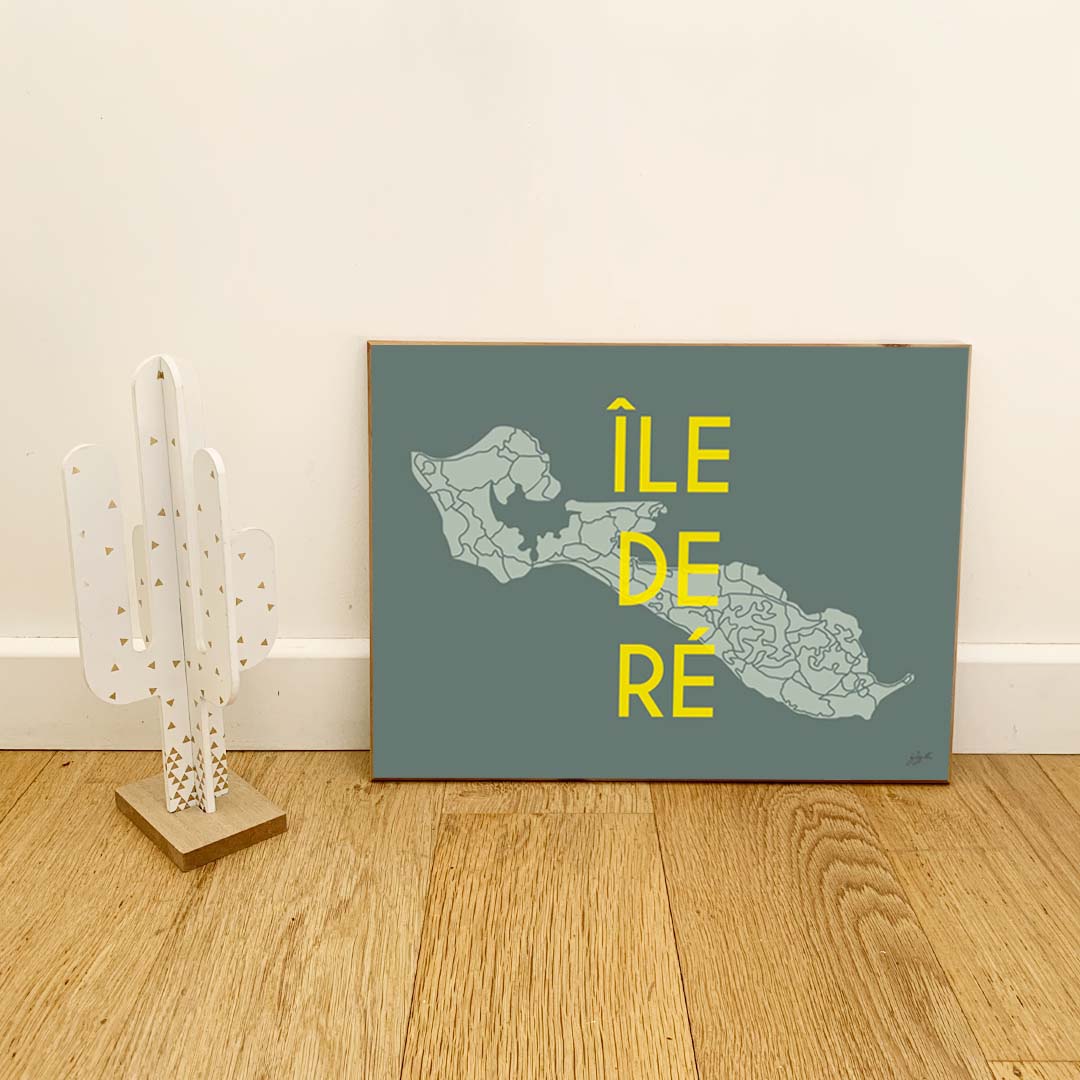 Affiche Île de Ré – décoration murale bord de mer et ambiance vacances.