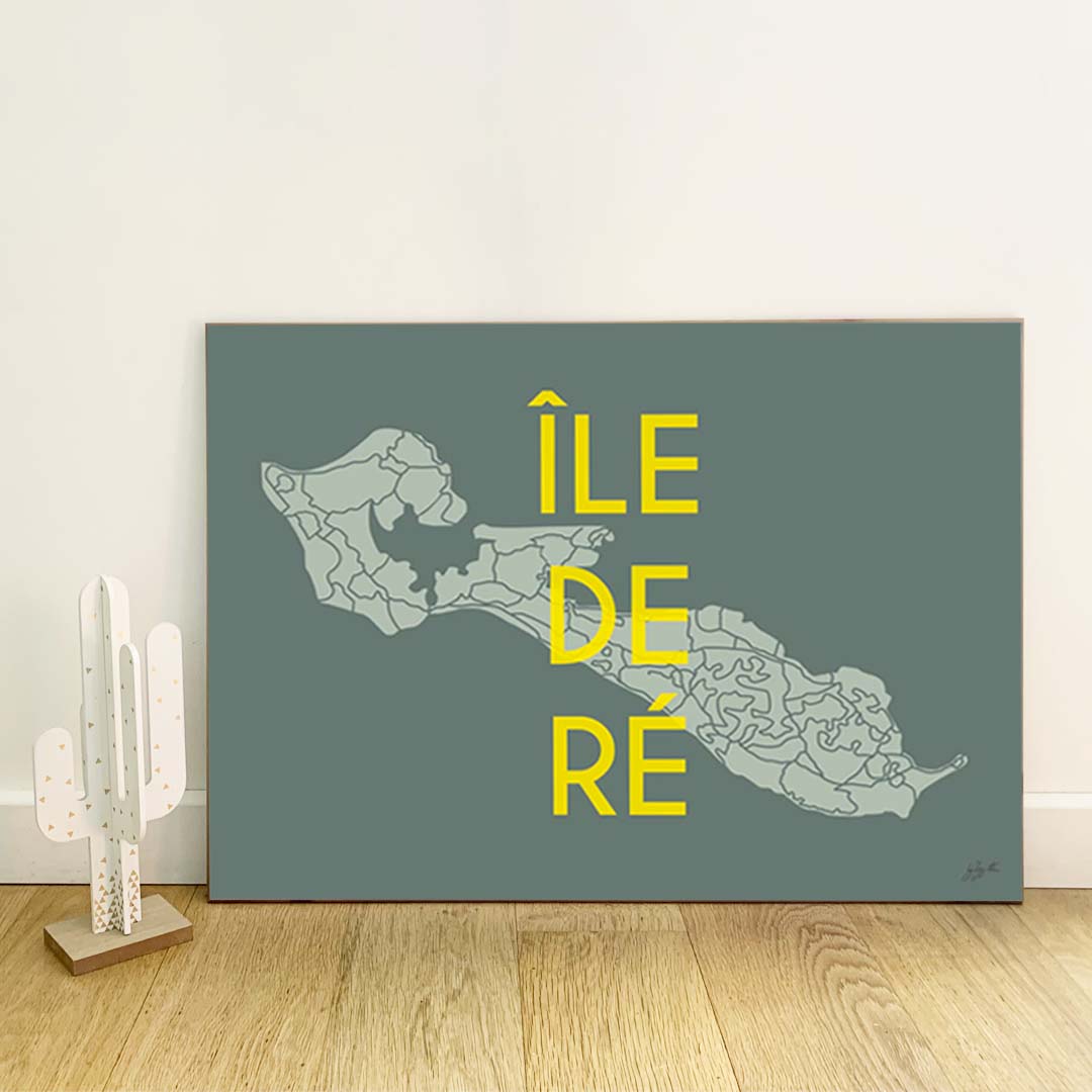 Affiche Île de Ré – décoration murale bord de mer et ambiance vacances.