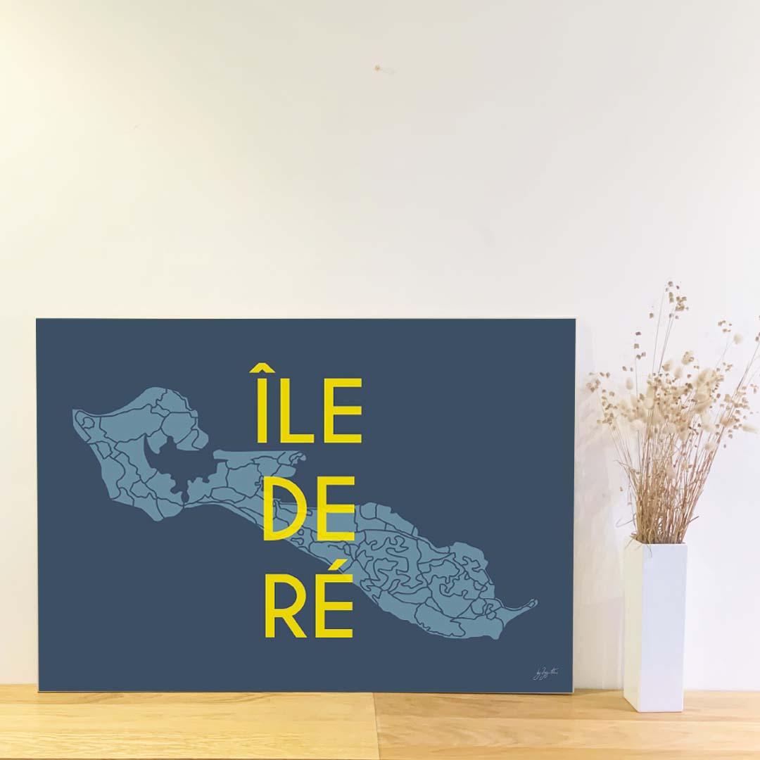 Affiche Île de Ré – décoration murale bord de mer et ambiance vacances.