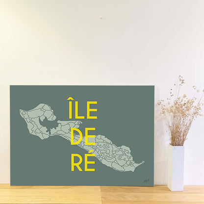 Affiche Île de Ré – décoration murale bord de mer et ambiance vacances.