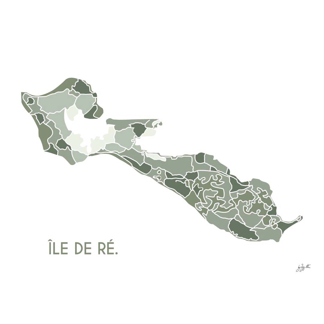 Affiche Île de Ré – décoration murale bord de mer et ambiance vacances.
