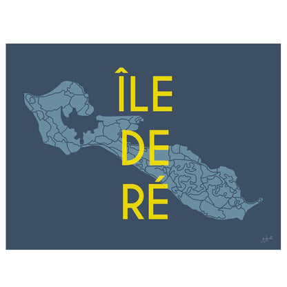 Affiche Île de Ré – décoration murale bord de mer et ambiance vacances.