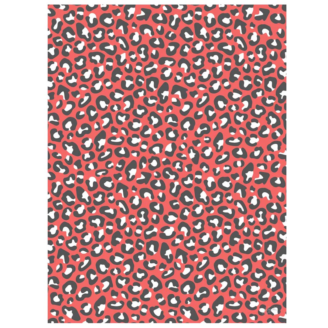 Affiche décorative au motif léopard  dans un style graphique moderne, idéale pour une décoration murale élégante et contemporaine.