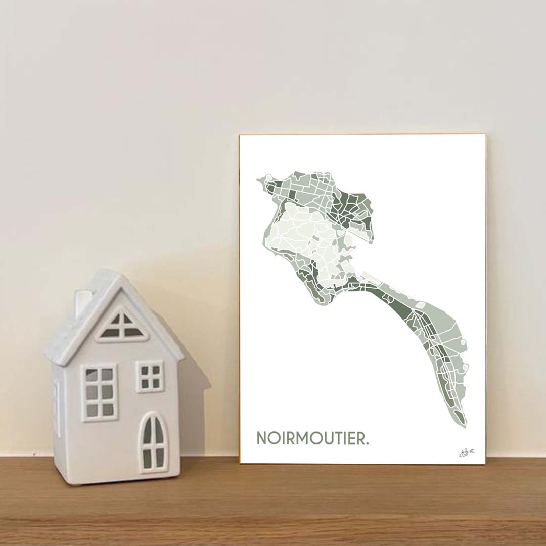 Affiche Noirmoutier – décoration murale inspirée des plages et de l’océan Atlantique.