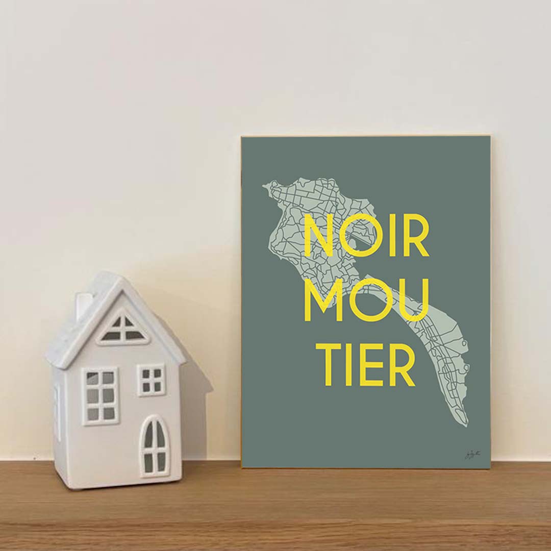 Affiche Noirmoutier – décoration murale inspirée des plages et de l’océan Atlantique.